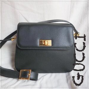 Gucci Crossbody Bag with Gold Accents
